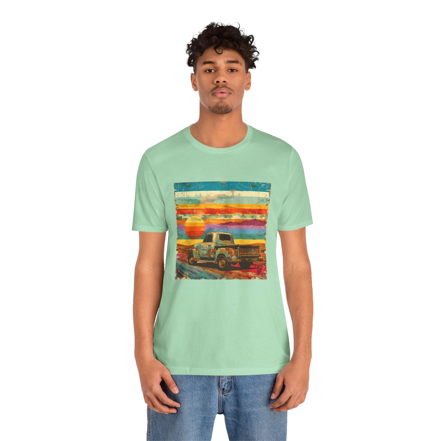 Rainbow Truck Unisex Tshirt