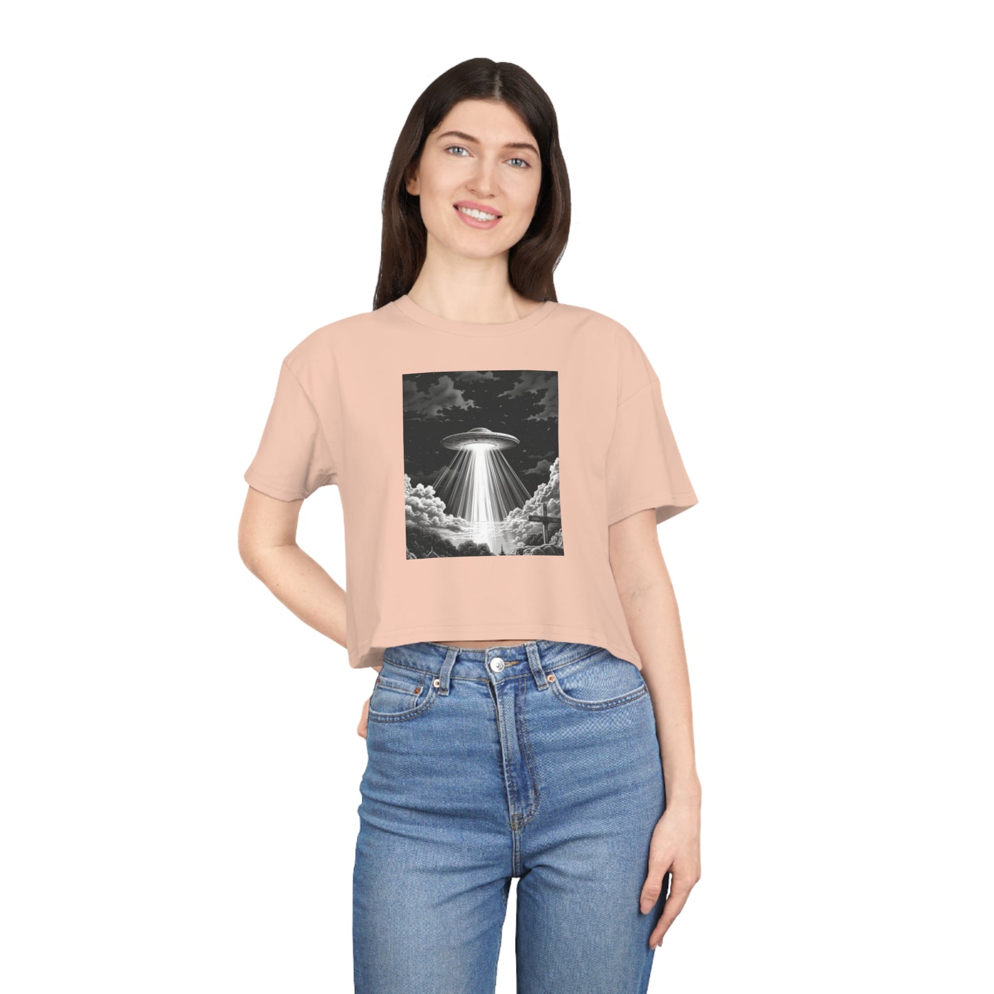 Easter Resurrection UFO Cropped Top