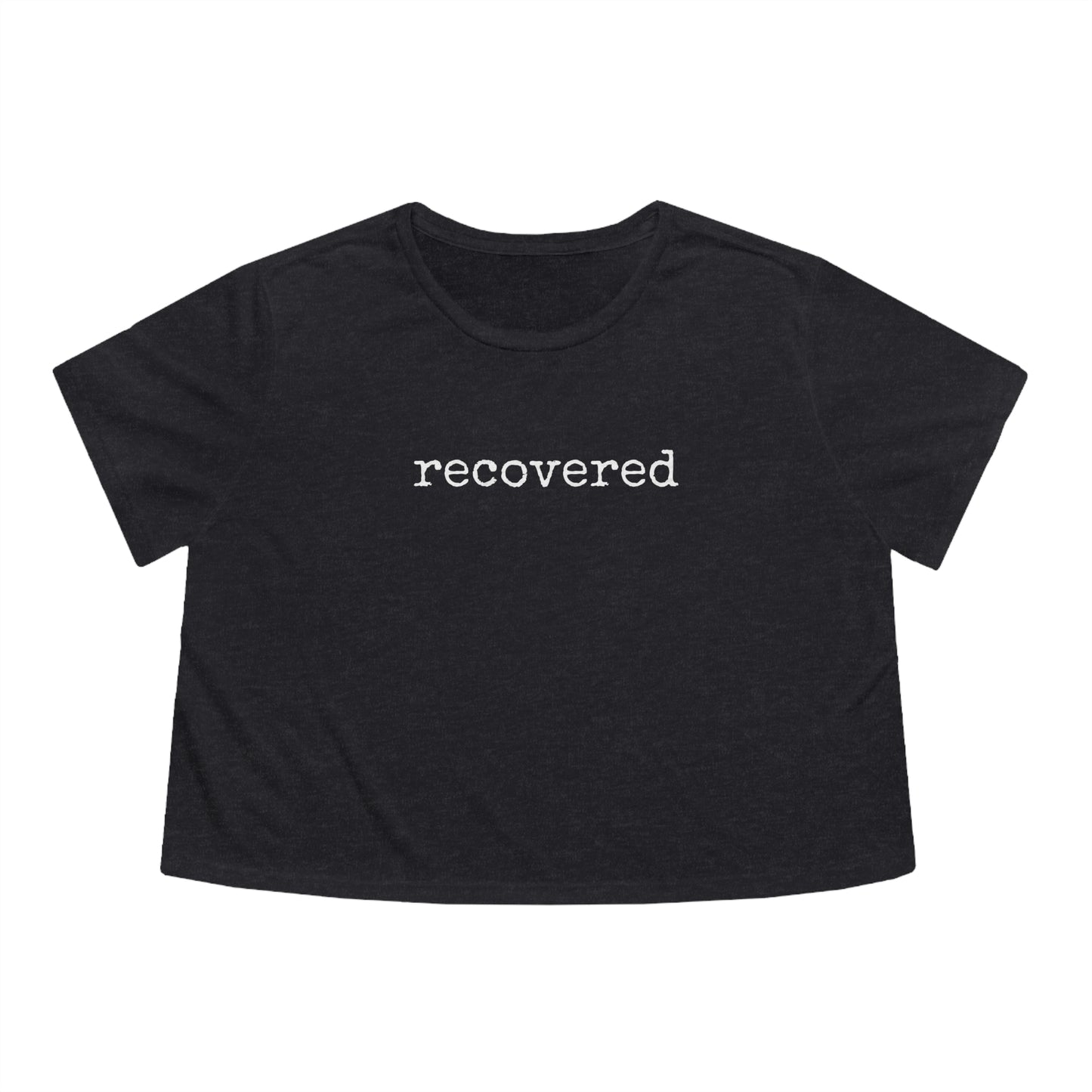 "Recovered" Flowy Cropped Tee
