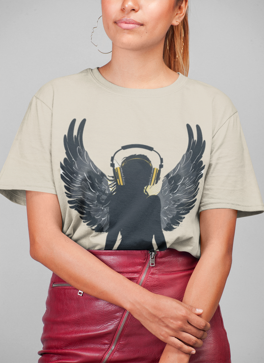 Angel Headphones Unisex Tshirt
